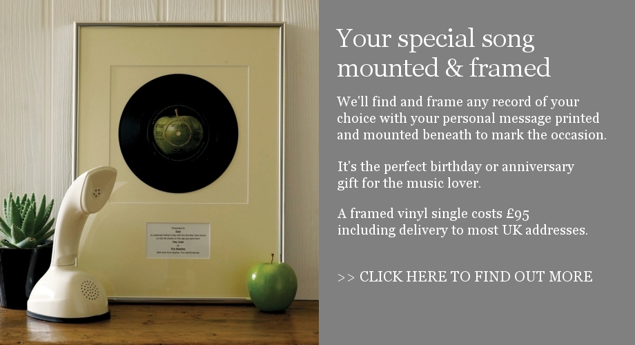 Your special song mounted & framed